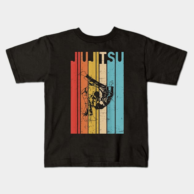 Jiu-Jitsu Vintage Kids T-Shirt by marcguada82.monster